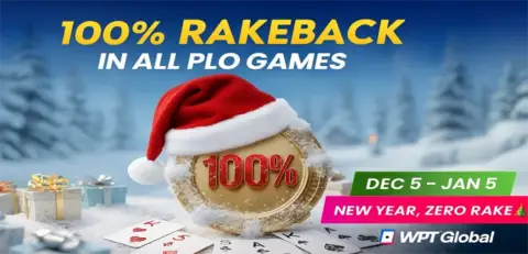 WPT Global Relaunches 100% Rakeback PLO Promotion From December 5 to January 5