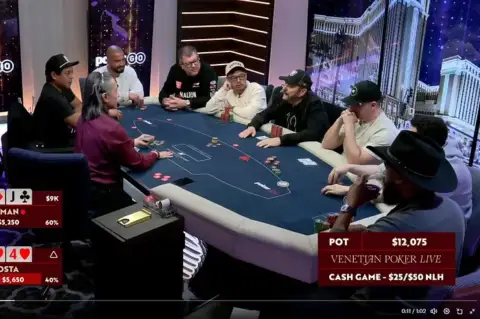 Player Goes All In with Six-High Before an Insane Runout on Venetian Poker Live