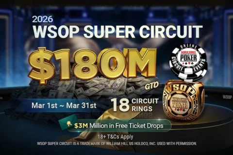 WSOP Super Circuit Online Returns to GGPoker with 0 Million Guarantee