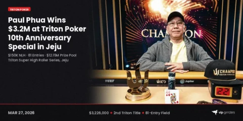Paul Phua Wins .2M at Triton Poker 10th Anniversary Special in Jeju