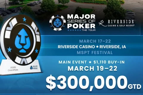 Season 17 Heads to Iowa’s Riverside Casino From March 17-22 for 0K GTD Main Event
