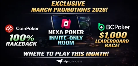 VIP-Grinders Exclusive Poker Promotions for March 2026