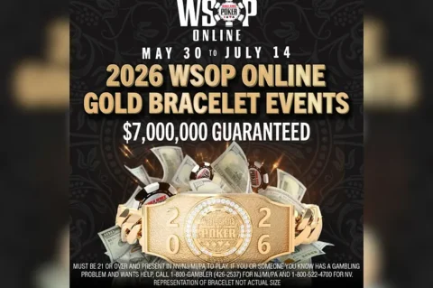 30 Bracelets and 50 Main Event Seats Up For Grabs in WSOP Online Series