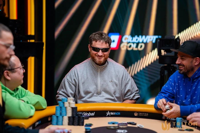 David Peters competing at the Triton Poker Series in Jeju