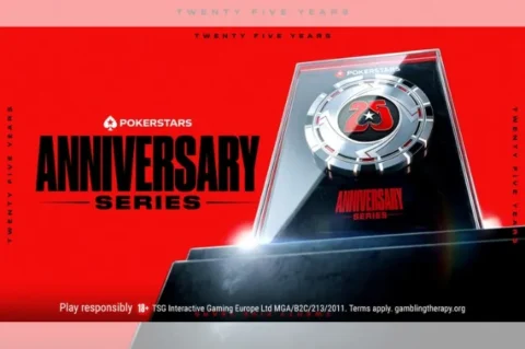 PokerStars Marks 25 Years with Massive M Anniversary Series