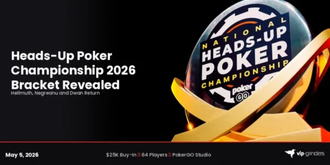 2026 National Heads-Up Poker Championship bracket revealed at PokerGO Studio in Las Vegas