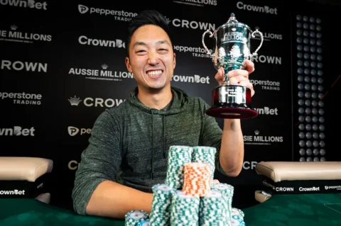 Andy Lee Ends Dry Spell with Largest Career Score in Aussie Millions k Challenge
