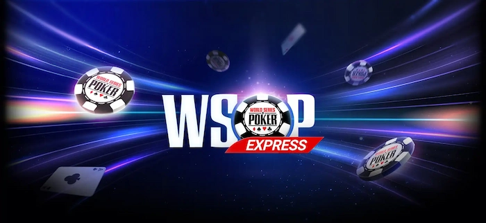 WSOP Express key visual showing the three pass types available through GGPoker satellites