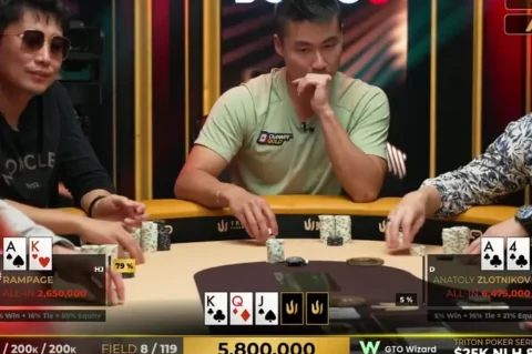 ‘Rampage’ Busts on Brutal Runner-Runner Bad Beat at Triton Poker Final Table