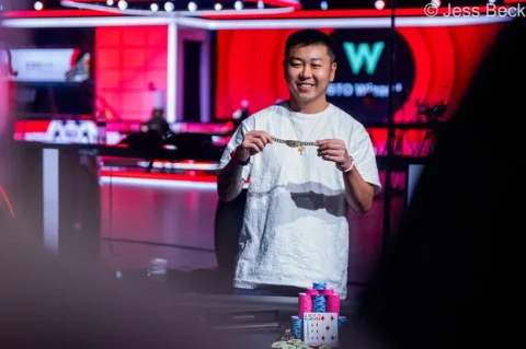Yang Wang Denies Jesse Lonis Heads-Up in Event #5: ,000 Pot-Limit Omaha
