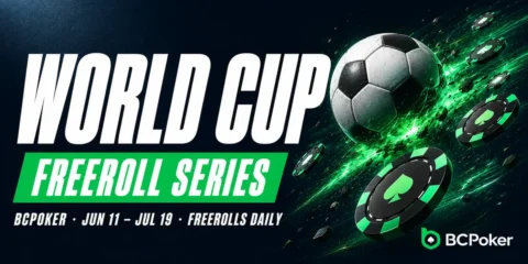 BCPoker World Cup Festival: 0K+ GTD From June 11 to July 19