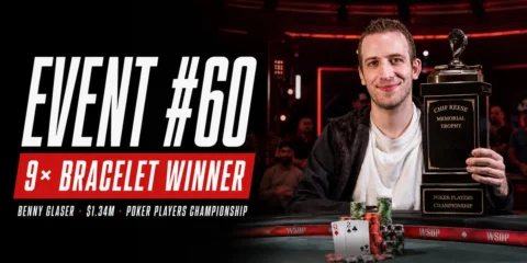 Benny Glaser Wins 2026 Poker Players Championship for 9th WSOP Bracelet