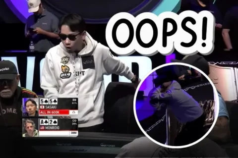 High-Fives to Heartbreak: Poker Player Celebrates Before Realizing He’s Eliminated