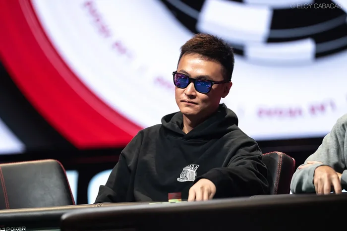 Biao Ding at the WSOP 2026 $25,000 High Roller final table
