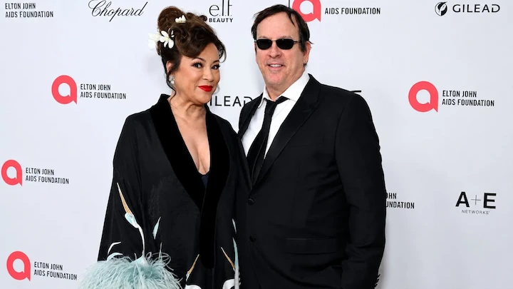 Jennifer Tilly and Phil Laak at a red carpet event, poker's most iconic couple together since 2004 with $5.5 million in combined tournament earnings
