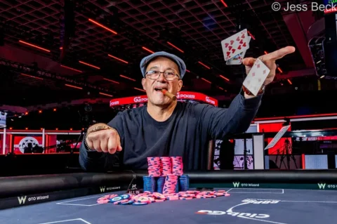 Victory Cigar for Philip Ardire After First WSOP Bracelet Win
