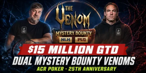 ACR Poker Announces  Million Dual Mystery Bounty Venoms for 25th Anniversary
