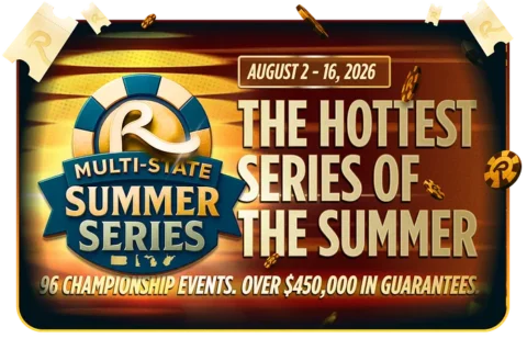 BetRivers Poker Multi-State Summer Series Returns Aug. 2-16; 0K in GTD Prize Pools