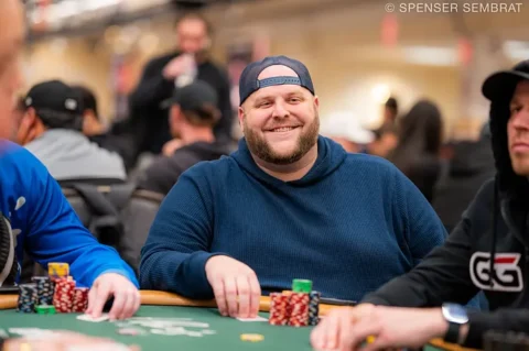 Nick Rigby Calls All-In Bet with Half a ‘Dirty Diaper’ in the Main Event