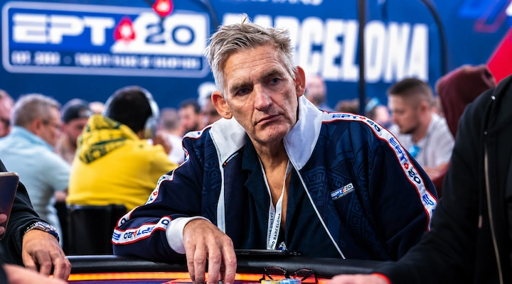 John Duthie at the EPT 20th anniversary in Barcelona, the creator of the European Poker Tour that globalized tournament poker
