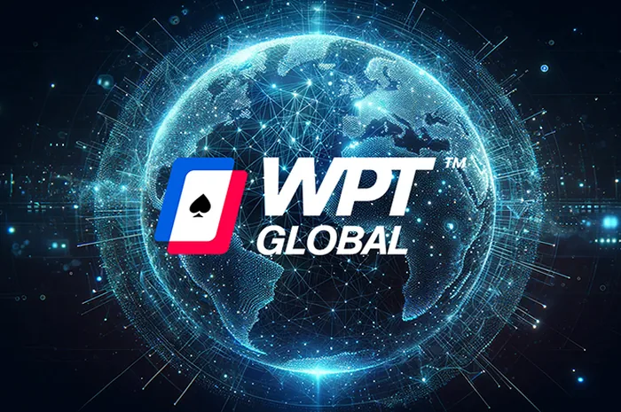 WPT Global logo over a digital globe, the online poker room hosting the WPT Asia Series Summer Overdrive