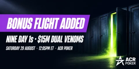 ACR Venom Bonus Flight Added for Saturday as the M Dual Venoms Hit the Final Week