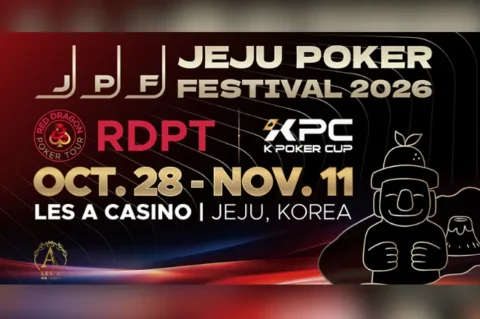 Jeju Poker Festival 2026 Returns With KRW 3.88B Guaranteed at LES A Casino