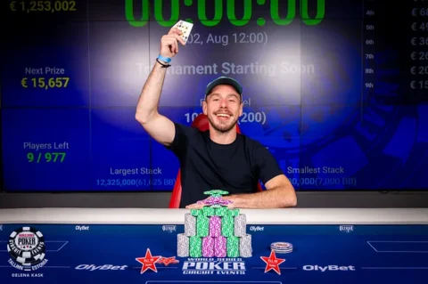 Julian Selinger Wins Record-Breaking WSOPC Tallinn Main Event After Huge Heads-Up Comeback
