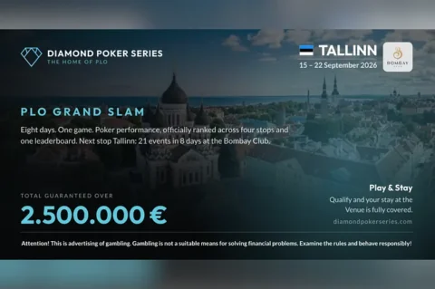 PLO Grand Slam Tallinn Schedule: €2M+ GTD & Free Stay Deals