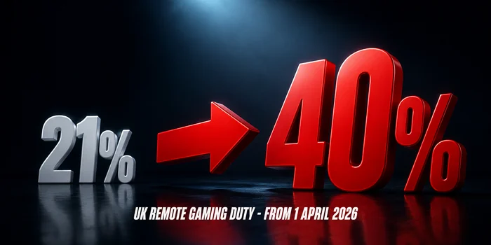 UK Remote Gaming Duty rising from 21 percent to 40 percent on 1 April 2026