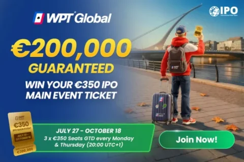 Win a €350 IPO Dublin Main Event Seat For Only .40 at WPT Global