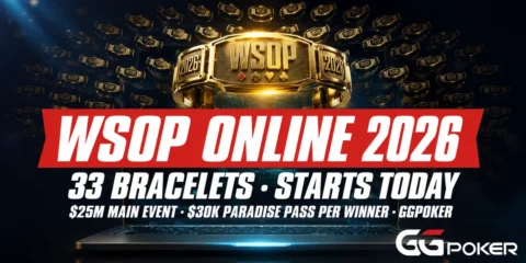 WSOP Online 2026 Starts Today With a ,000 Bonus on Every Bracelet
