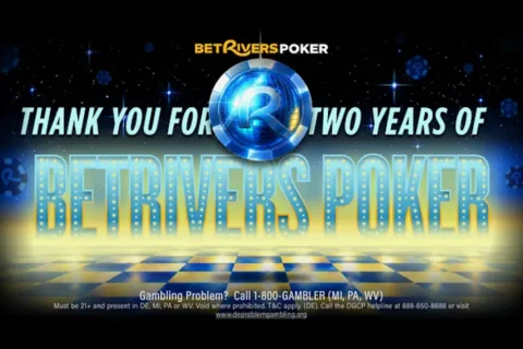 BetRivers Poker Celebrating 2nd Anniversary with Week of Promotions