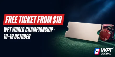 Free WPT World Championship Ticket With a + Deposit