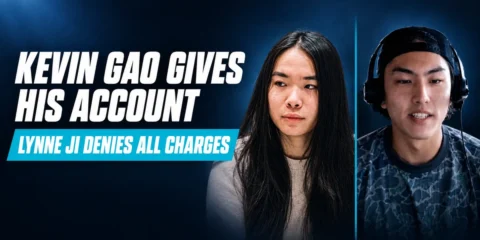 Lynne Ji stabbing case: Lynne Ji and Kevin Gao, with the headline Kevin Gao Gives His Account, Lynne Ji Denies All Charges